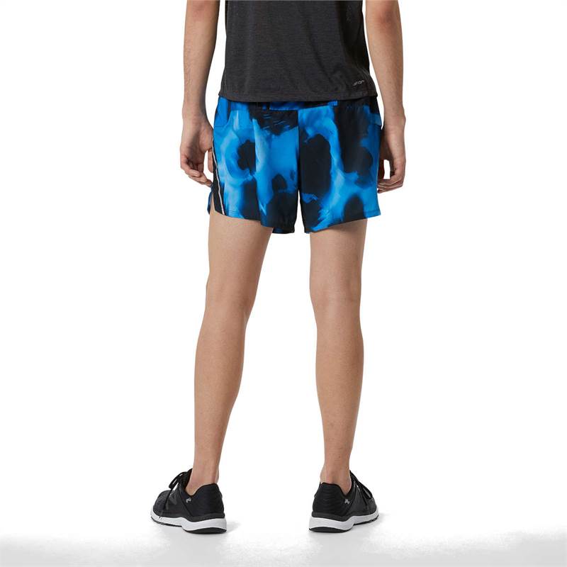 New Balance Mens Printed Impact Run 5in Shorts-3